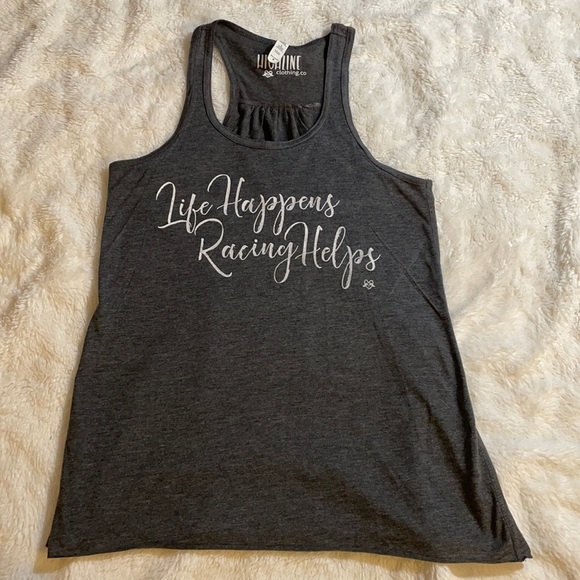 Life Happens, Racing Helps Tank Top‎ - Picture 6 of 6